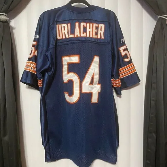 Chicago Bears #54 Brian Urlacher NFL Equipment Reebok Vintage Jersey - Picture 8 of 11